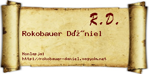 Rokobauer Dániel névjegykártya